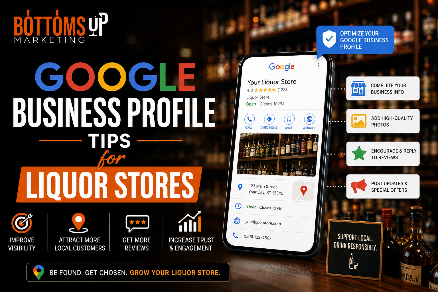 Google Business Profile Tips for Liquor Stores